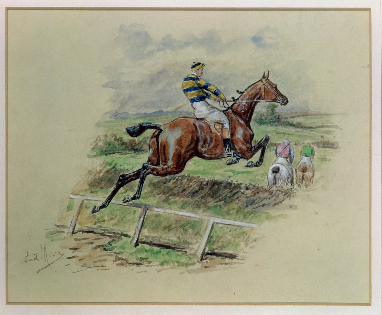 Jeden z trzech. Out into the Country (wc na papierze) autorstwa George Finch Mason