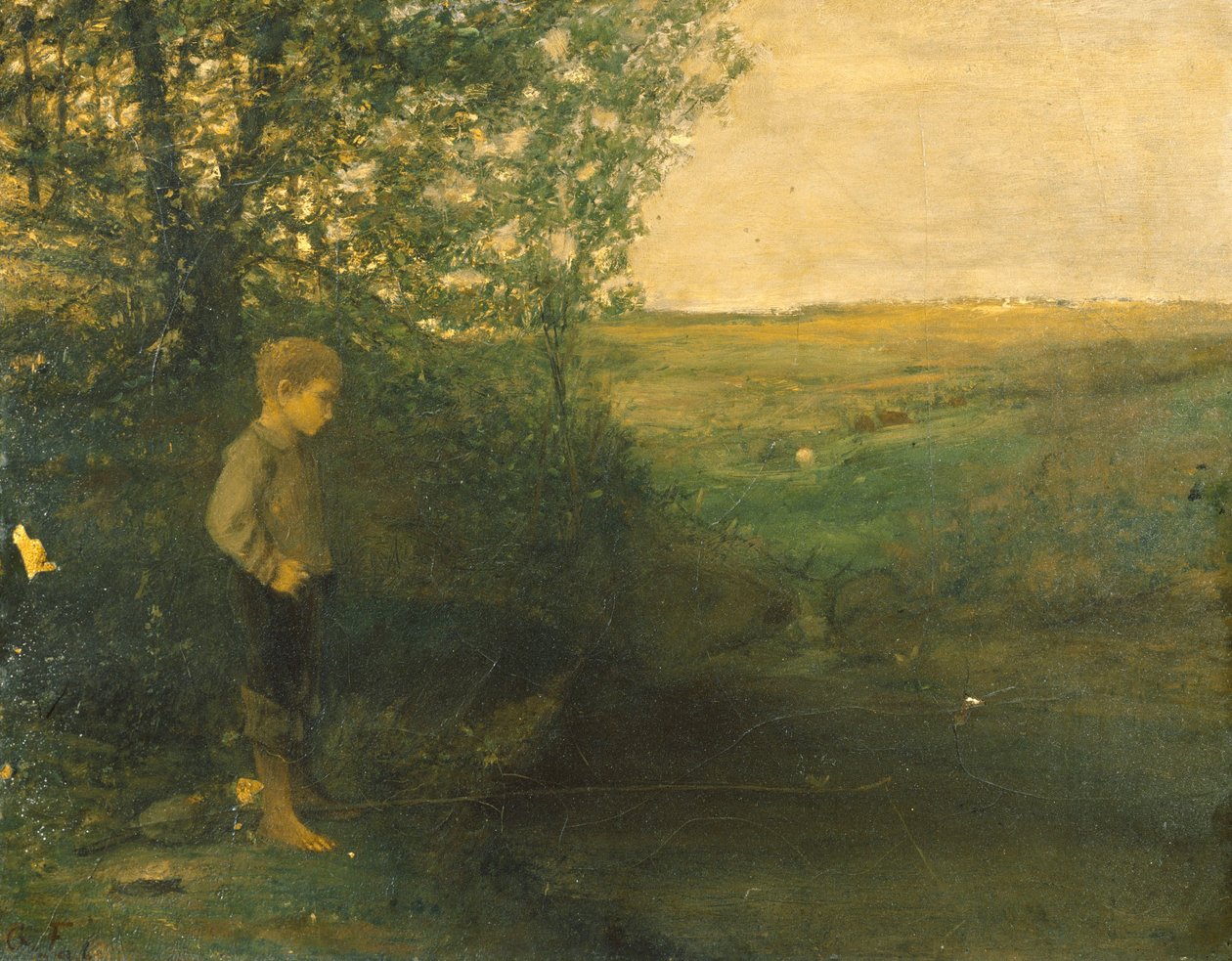 Chłopiec Wędkarski autorstwa George Fuller