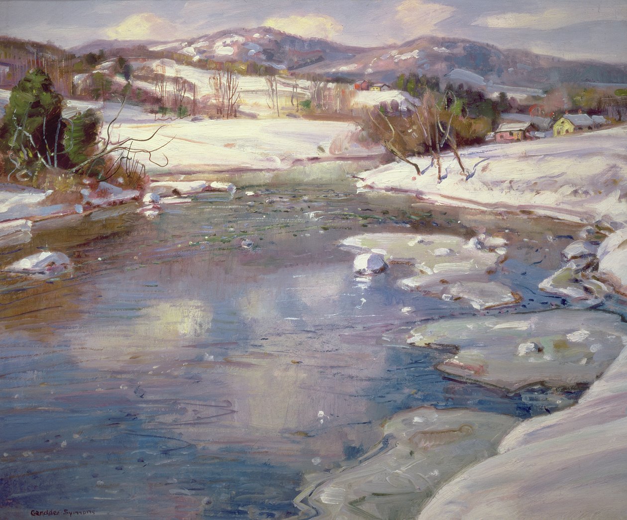 Dolina potoku zimą autorstwa George Gardner Symons