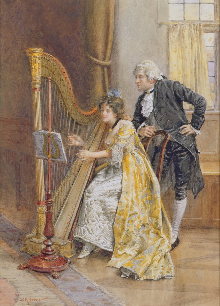 Melodia pamięci autorstwa George Goodwin Kilburne