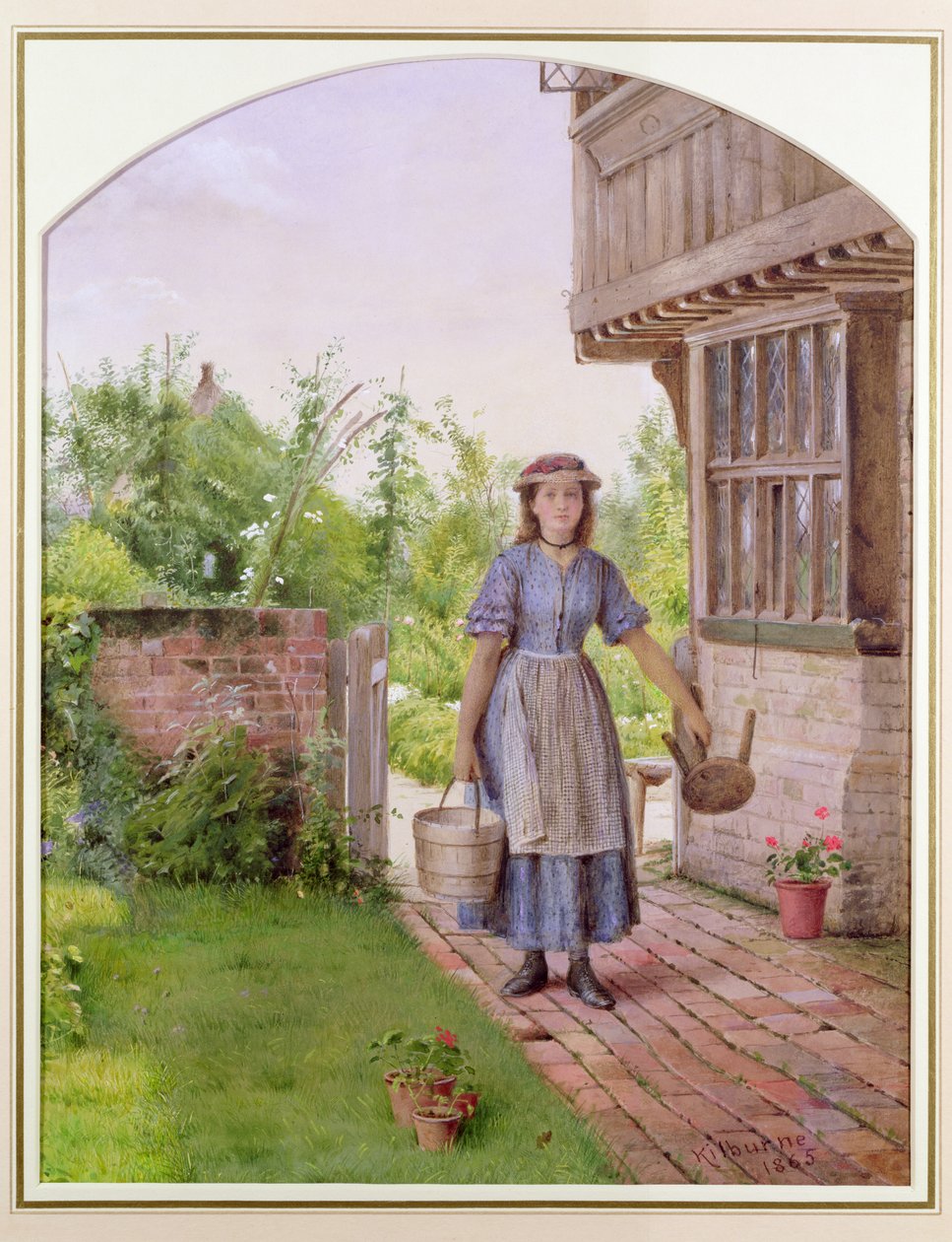 Młoda mleczarka autorstwa George Goodwin Kilburne