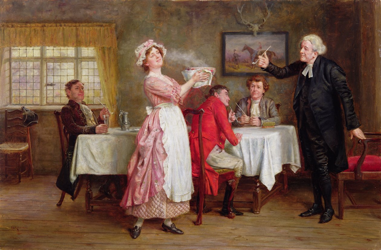 Ukoronować ucztę autorstwa George Goodwin Kilburne