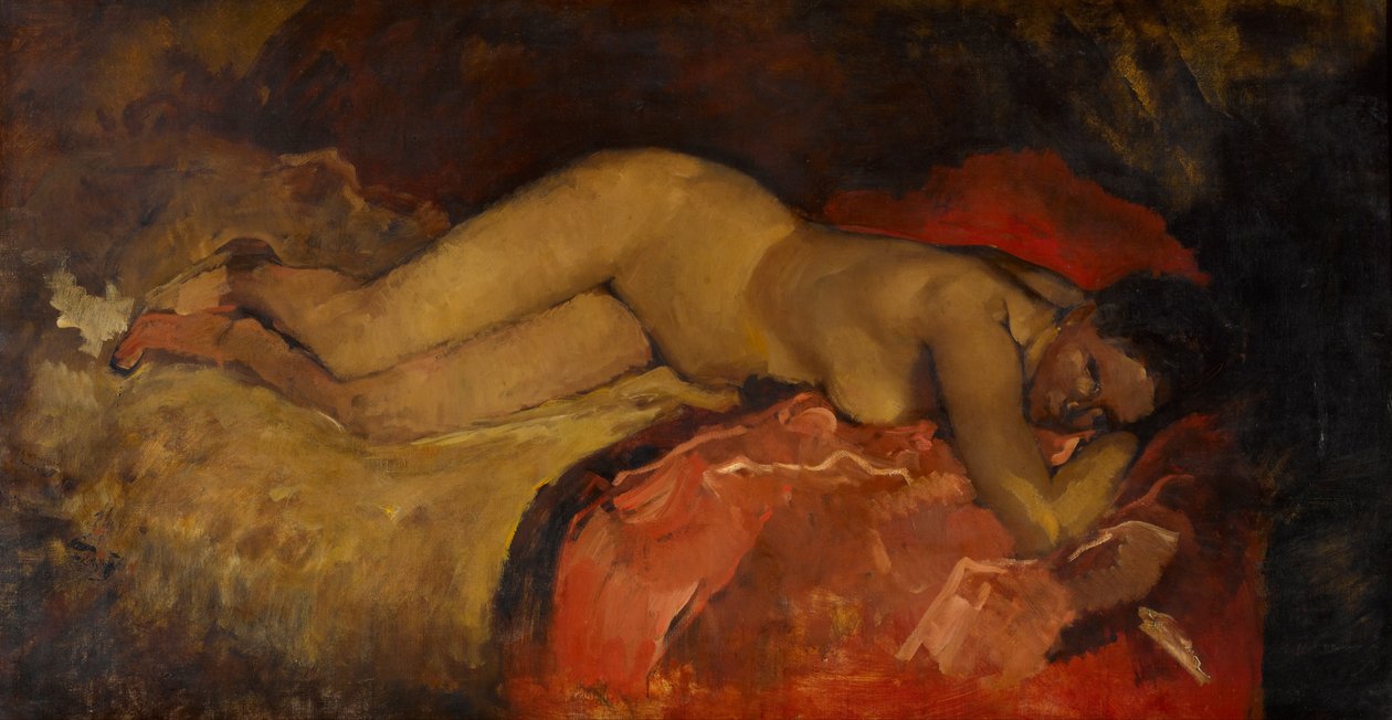 Leżąc nago autorstwa George Hendrik Breitner