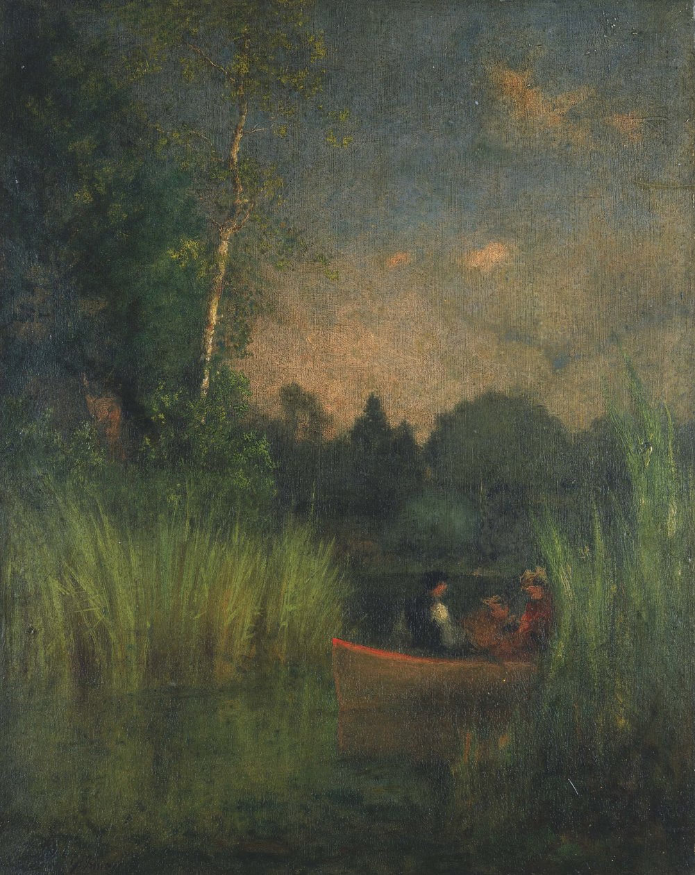 Zmierzch w zaroślach (Alexandria Bay) autorstwa George Inness
