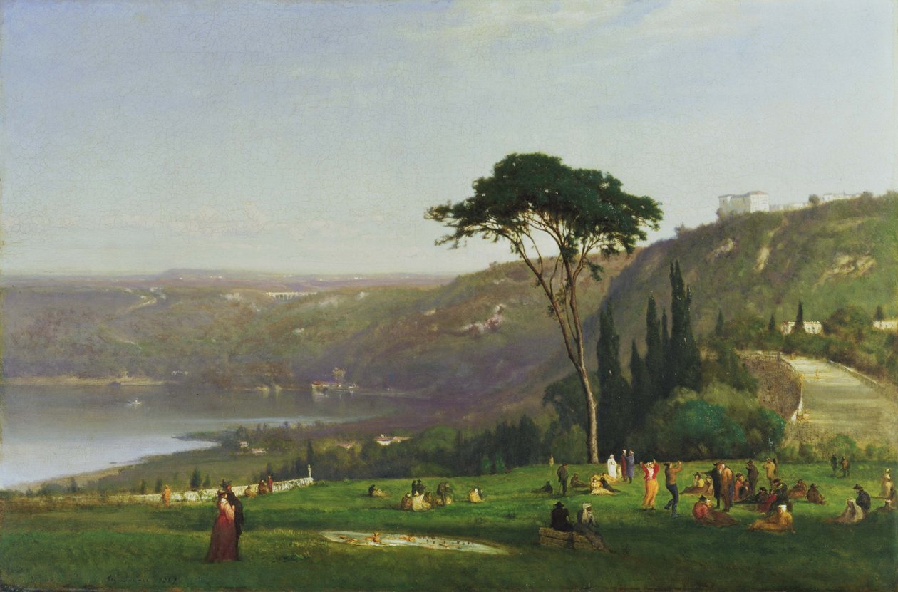 Jezioro Albano autorstwa George Inness