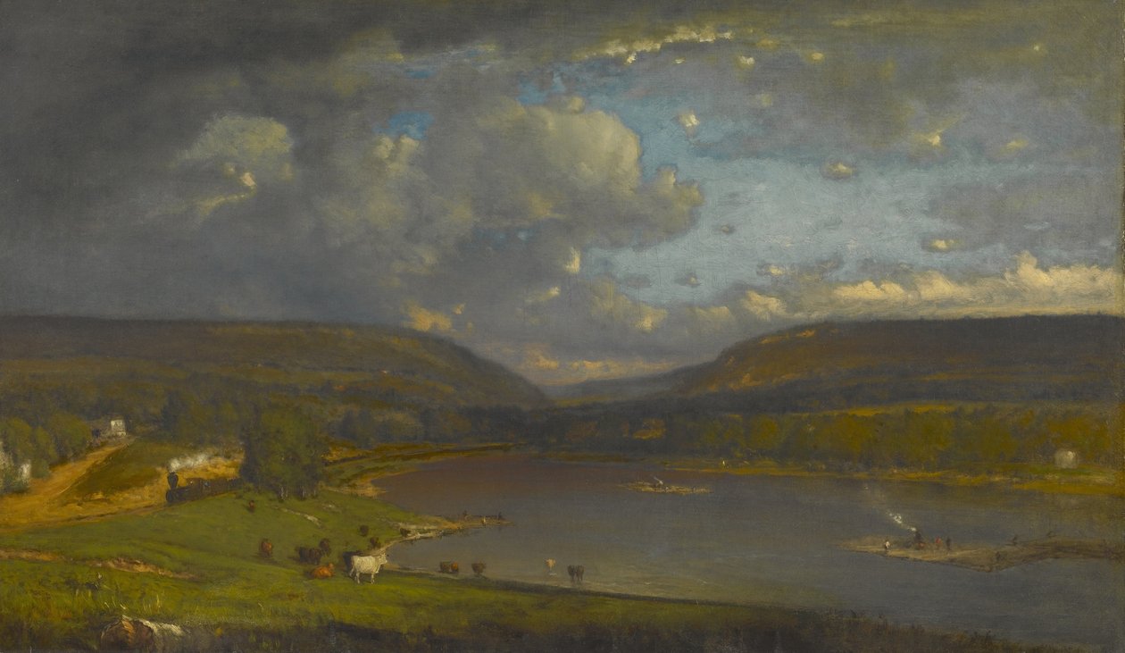 Nad rzeką Delaware autorstwa George Inness