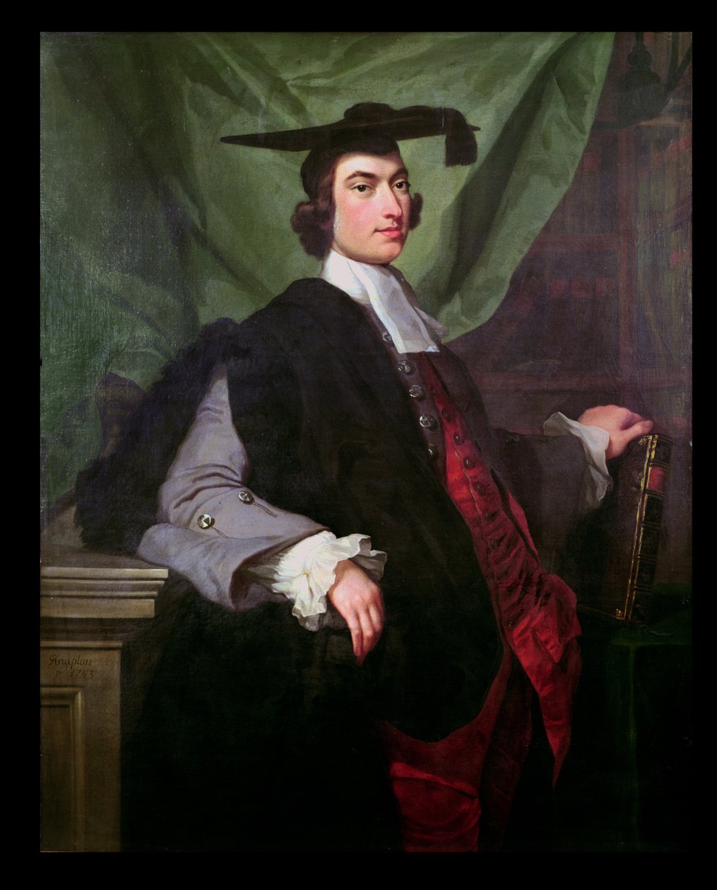 Portret uczonego autorstwa George Knapton