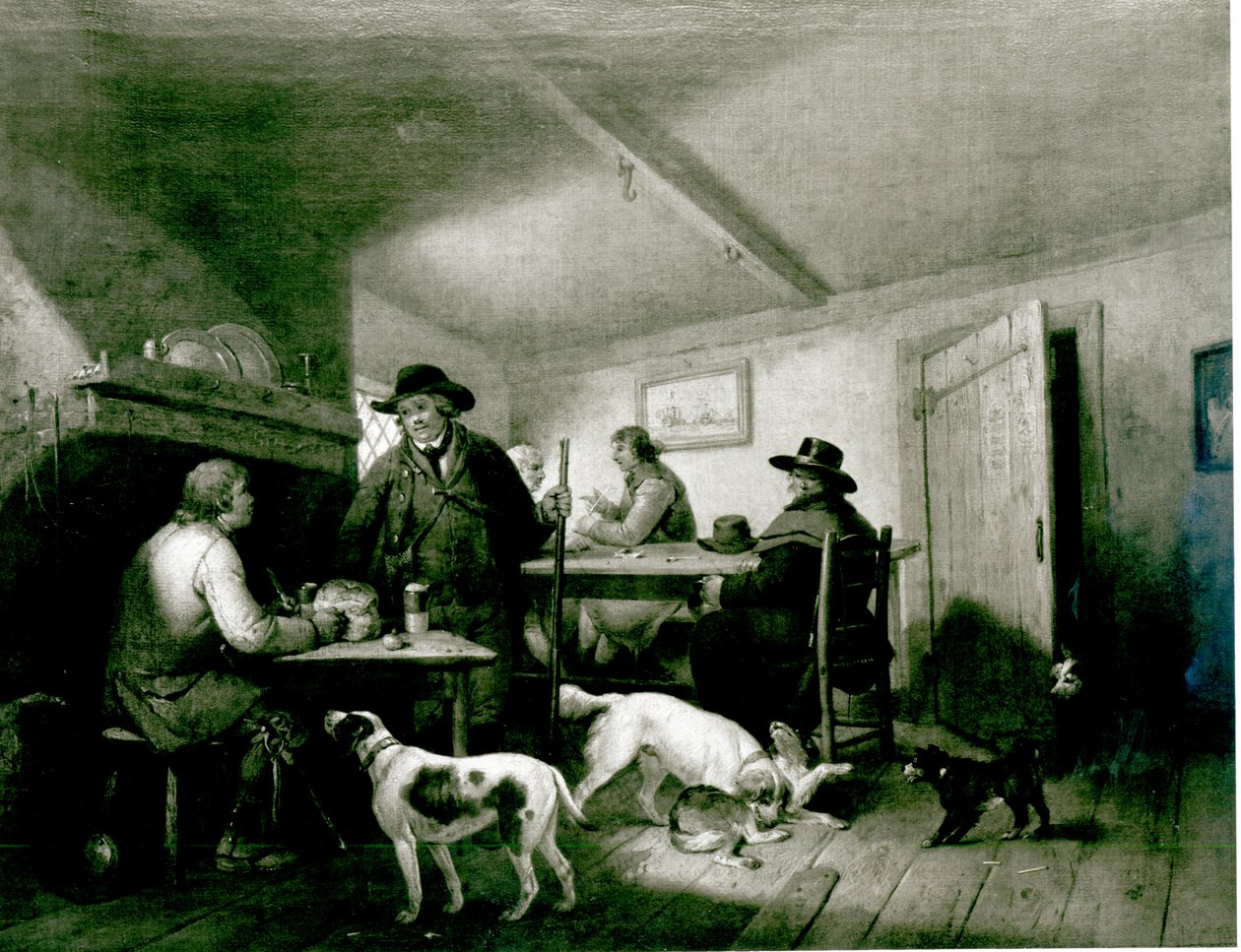 Wnętrze wiejskiej gospody autorstwa George Morland