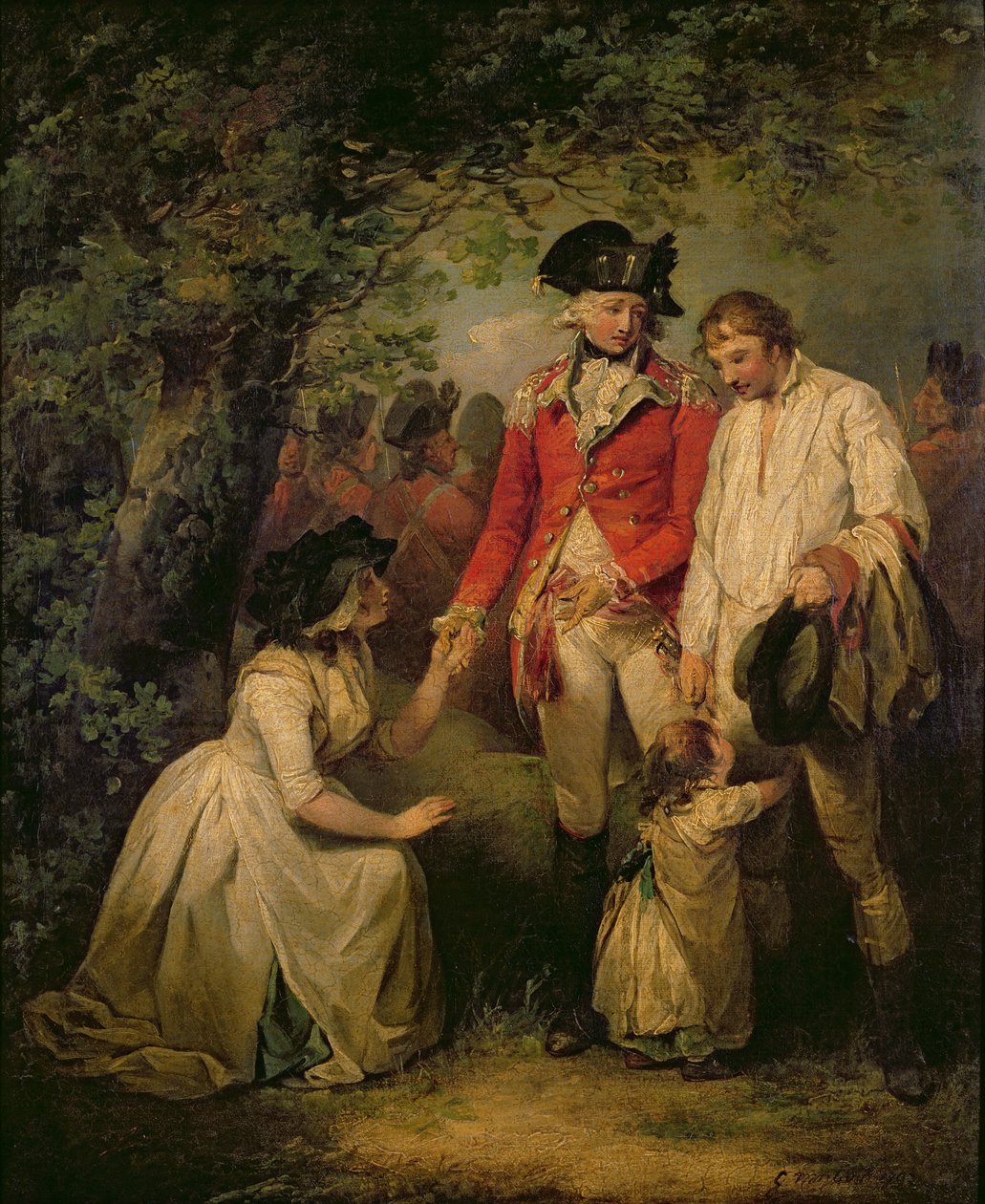 Dezerter ułaskawiony, 1792 autorstwa George Morland