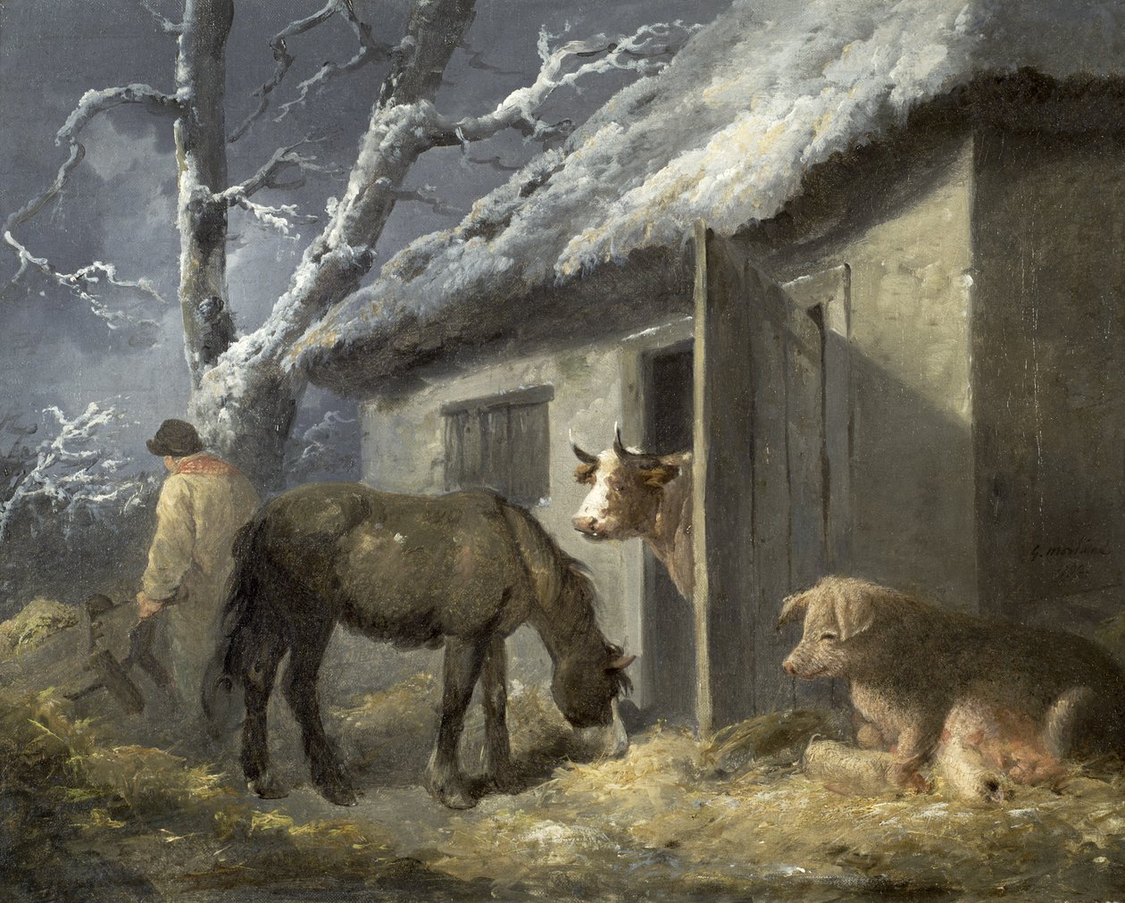 Zimowy Gospodarstwo autorstwa George Morland
