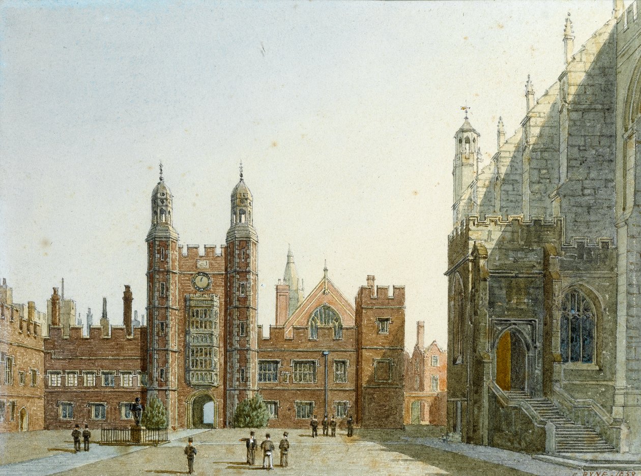 Eton College, 1859 (wc na papierze) autorstwa George Pyne