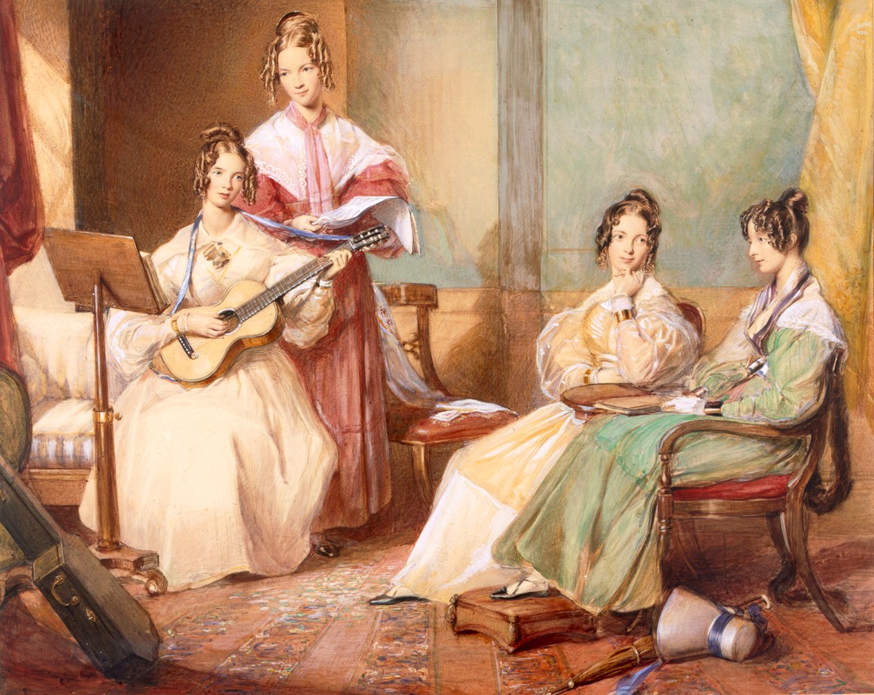 Cztery córki arcybiskupa Sumnera, 1833 autorstwa George Richmond