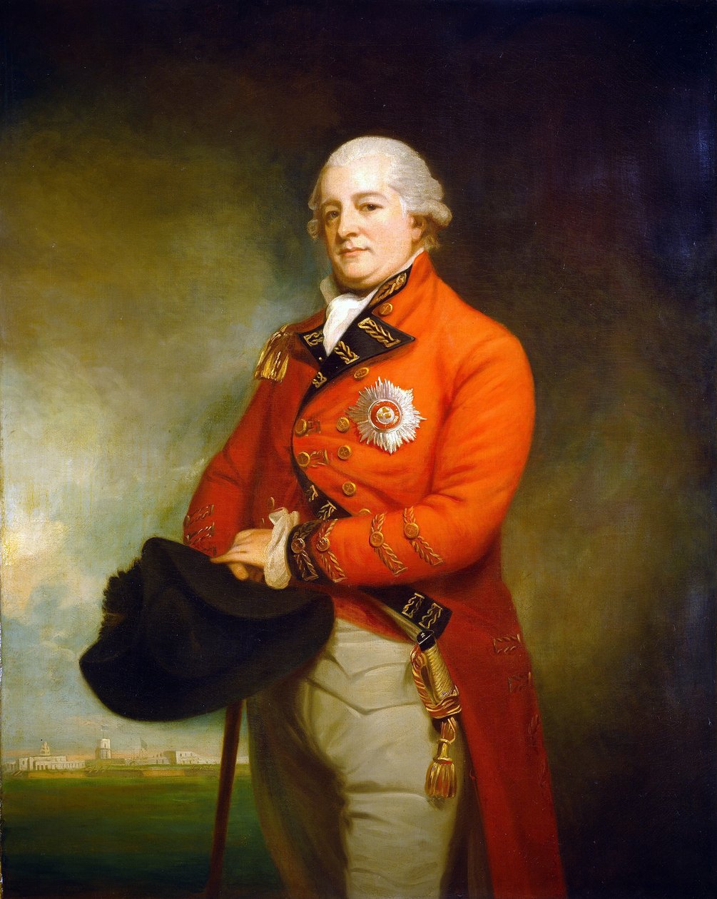 Archibald Campbell (oficer armii brytyjskiej) autorstwa George Romney