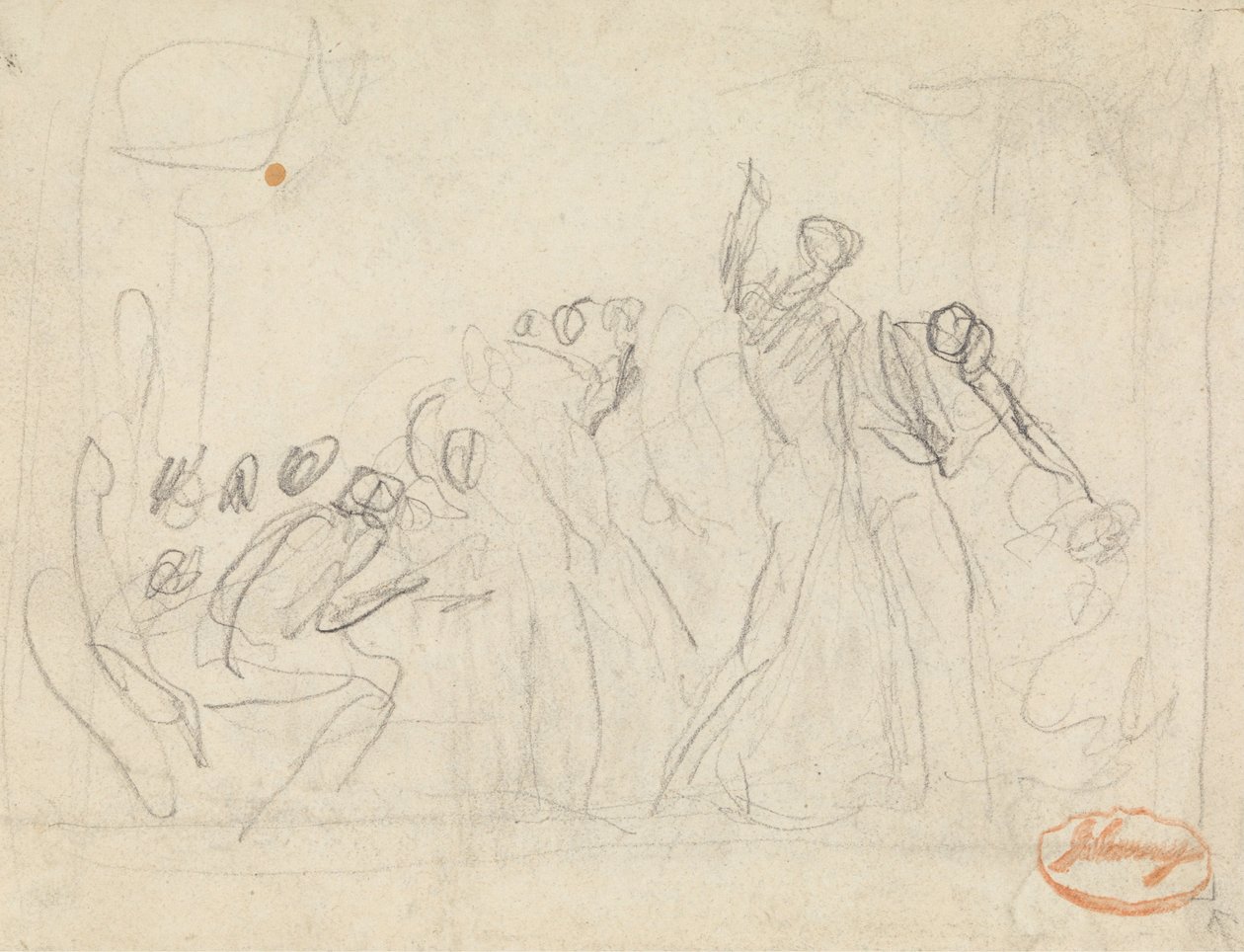 Studium kompozycji figur 33 autorstwa George Romney