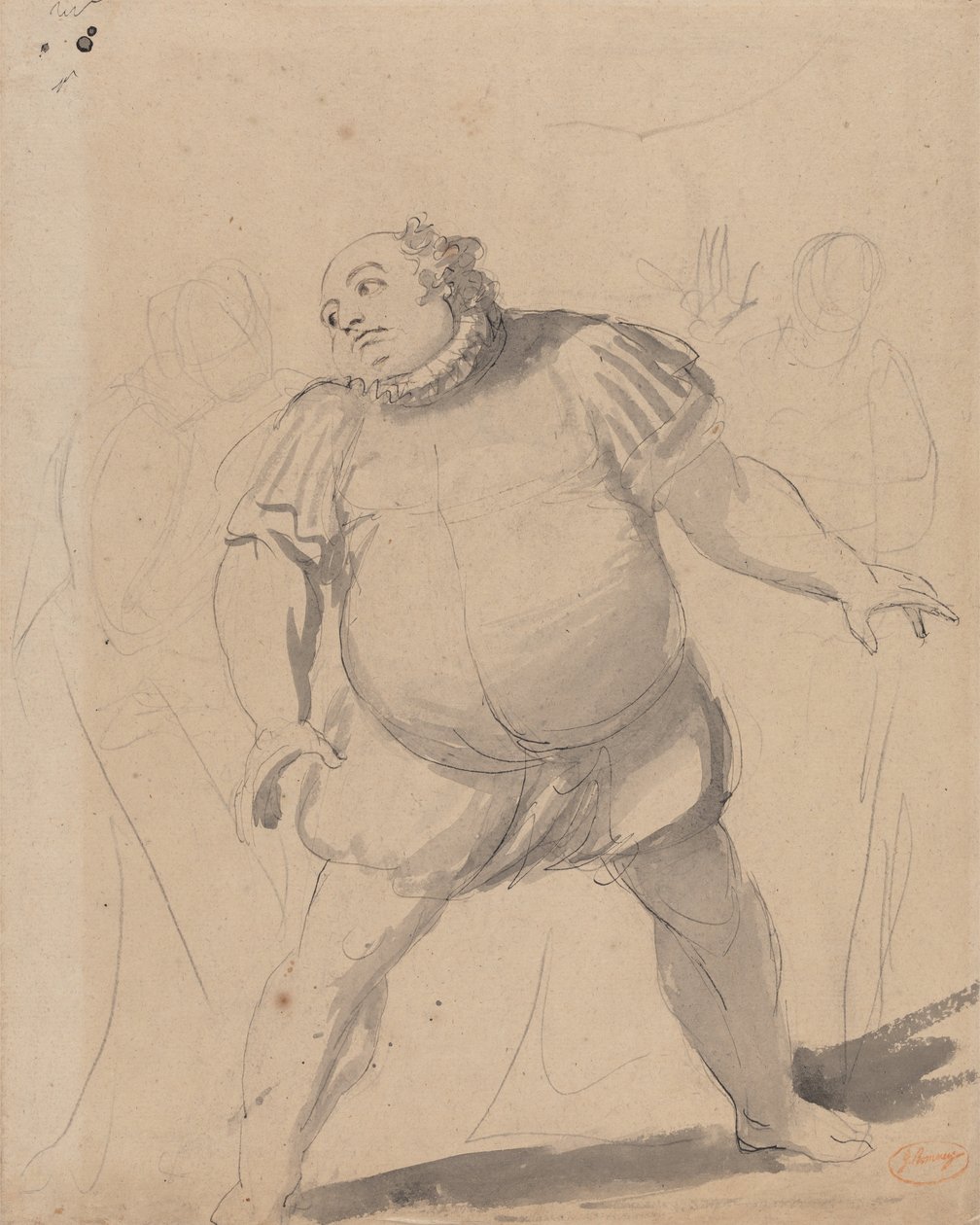 John Henderson jako Falstaff autorstwa George Romney