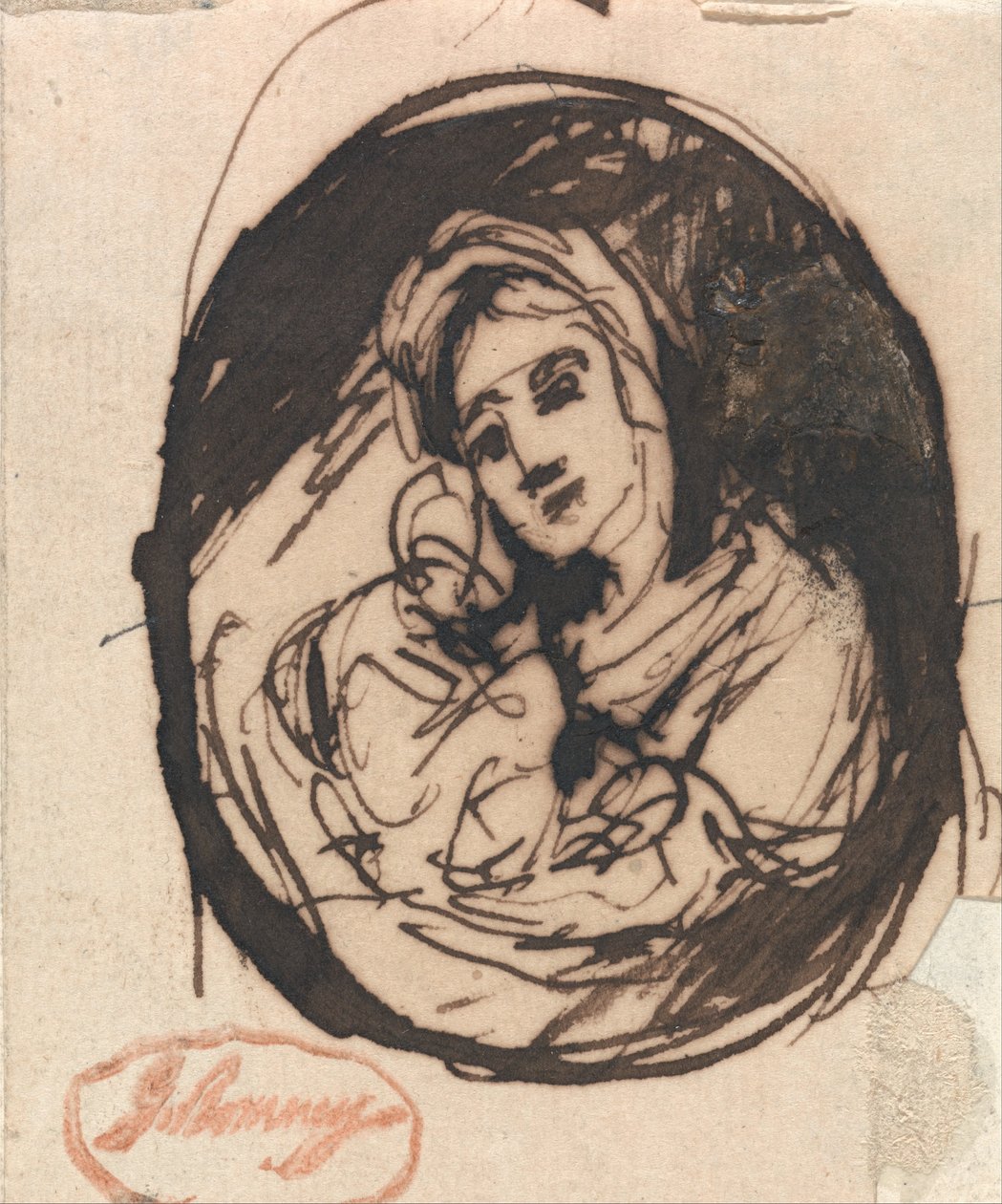 Matka i dziecko autorstwa George Romney