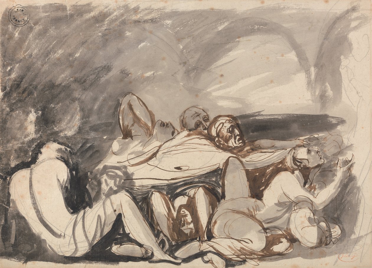 Scena więzienna autorstwa George Romney