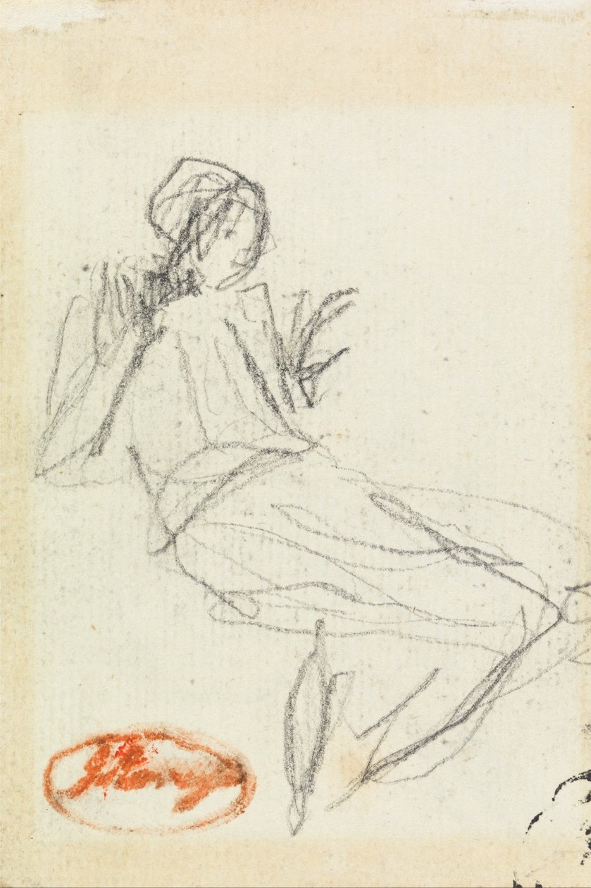 Siedząca chłopka autorstwa George Romney