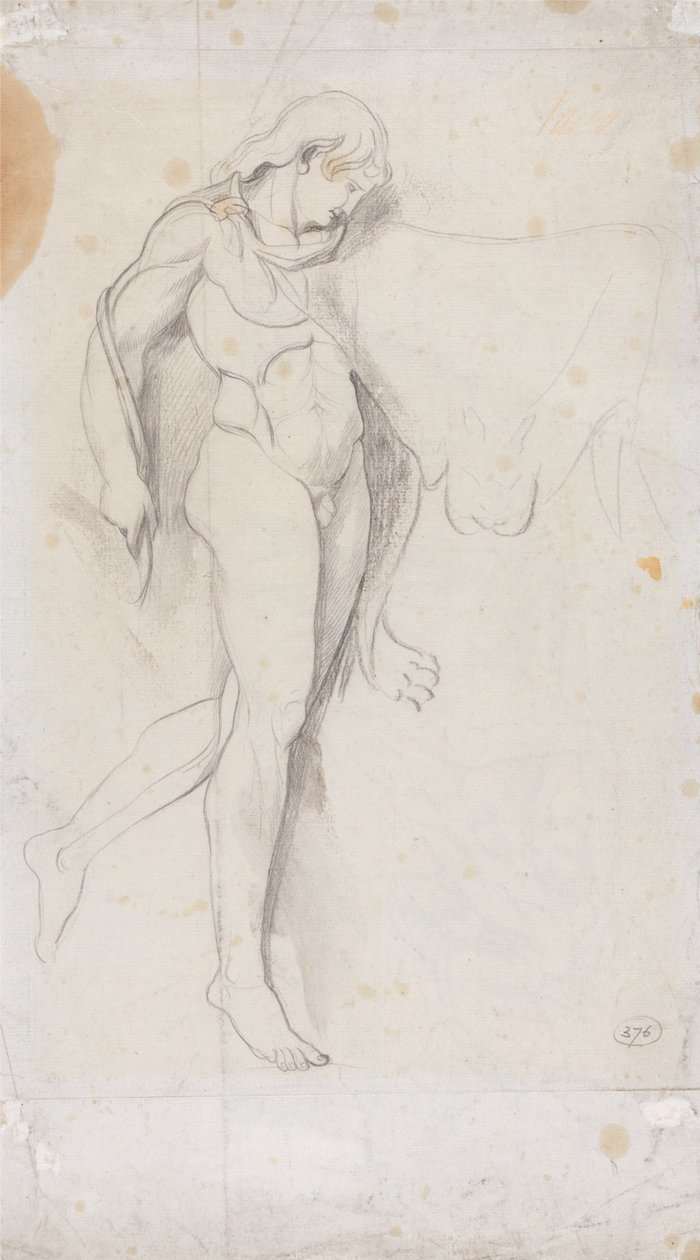 Stojący mężczyzna nago autorstwa George Romney