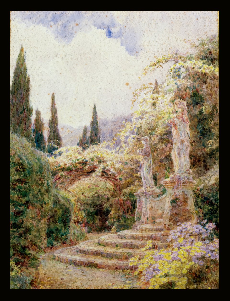 Flora i Pomona, Villa Arson, Nicea autorstwa George Samuel Elgood