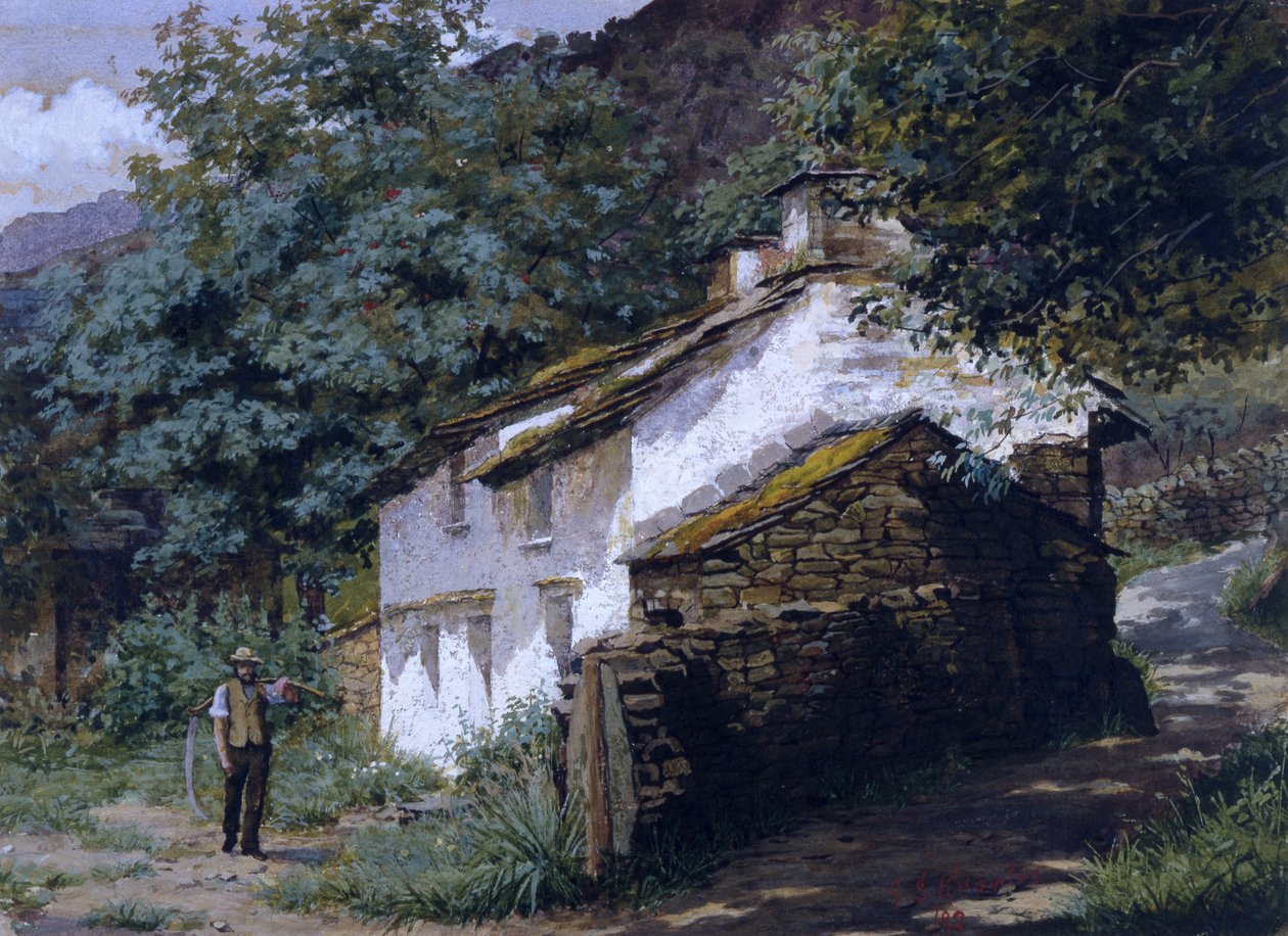 Domek Easedale, 1882 autorstwa George Sheridan Knowles