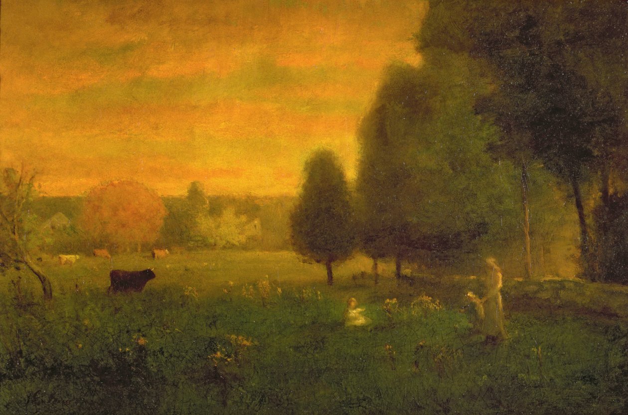 Blask zachodu słońca autorstwa George Inness