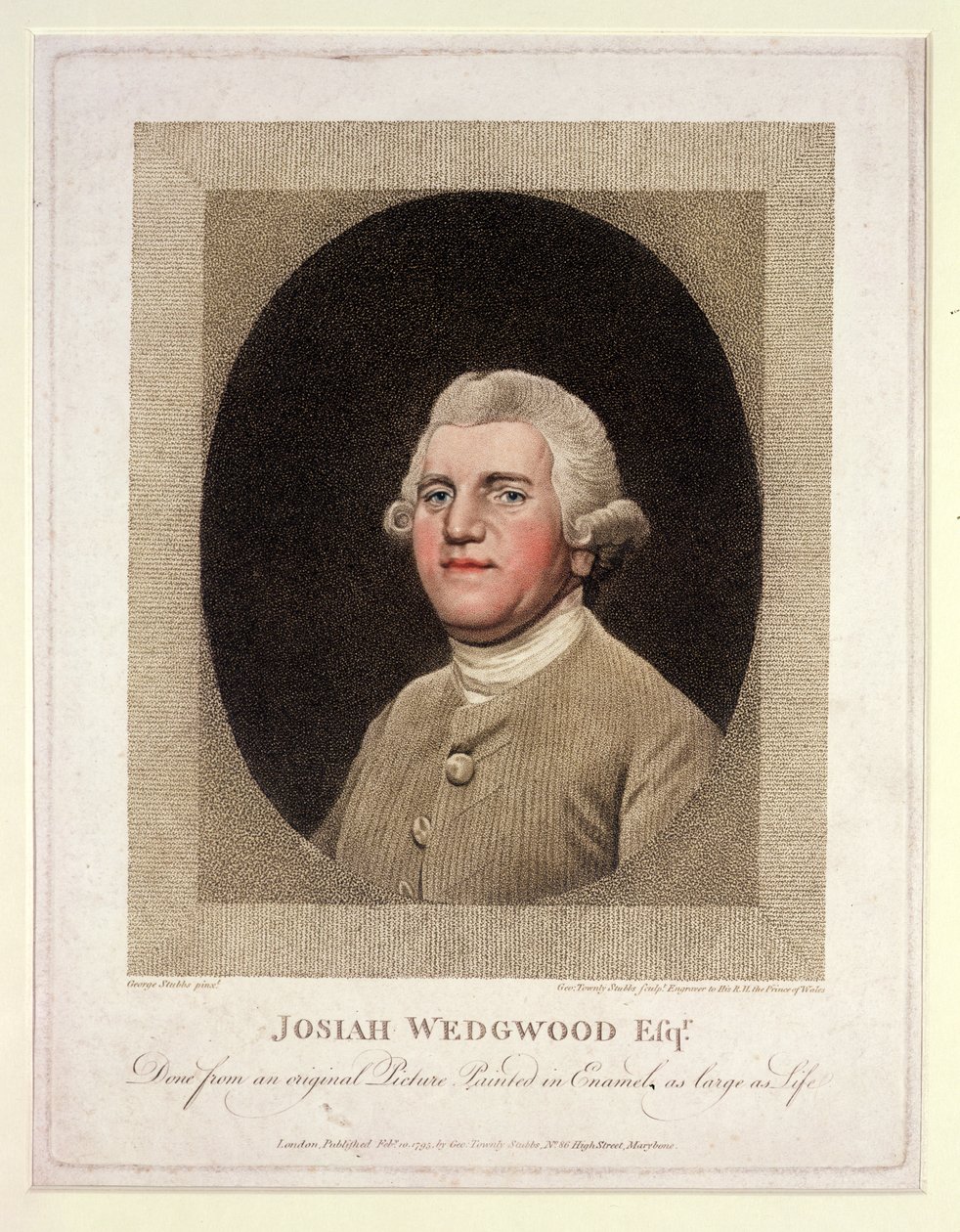 Josiah Wedgwood (1730-95), wyryty i opublikowany przez George Townley Stubbs (1756-1815), 1795 (rycina) autorstwa George Stubbs
