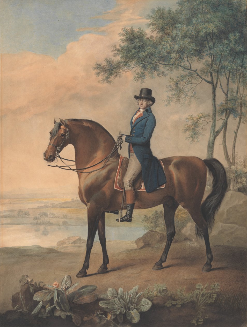 Warren Hastings na swoim koniu arabskim autorstwa George Stubbs