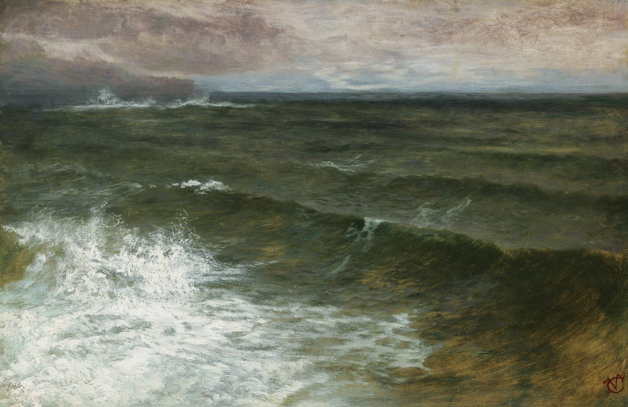 Lannacombe Bay, punkt początkowy w oddali autorstwa George Vicat Cole