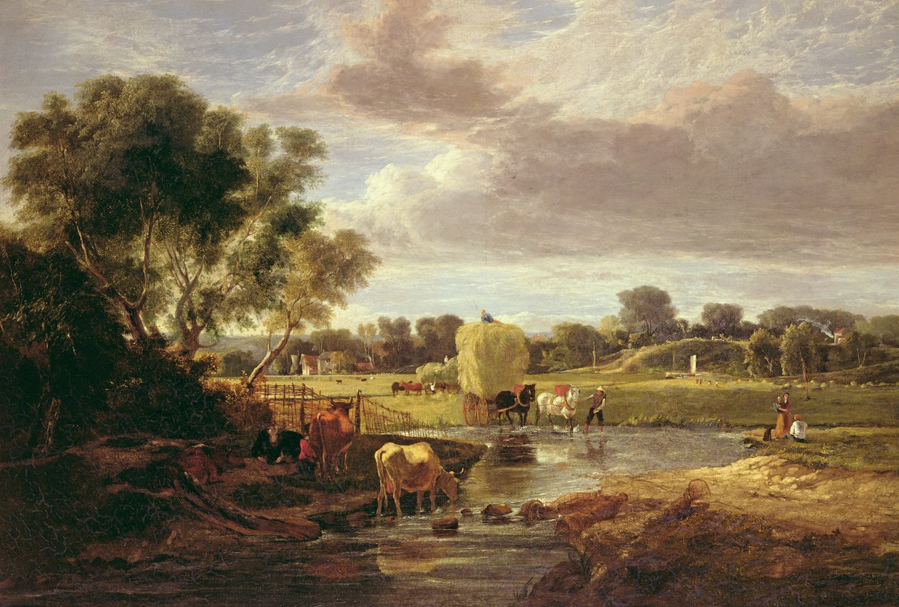 Trowse Meadows, niedaleko Norwich, 1828 autorstwa George Vincent