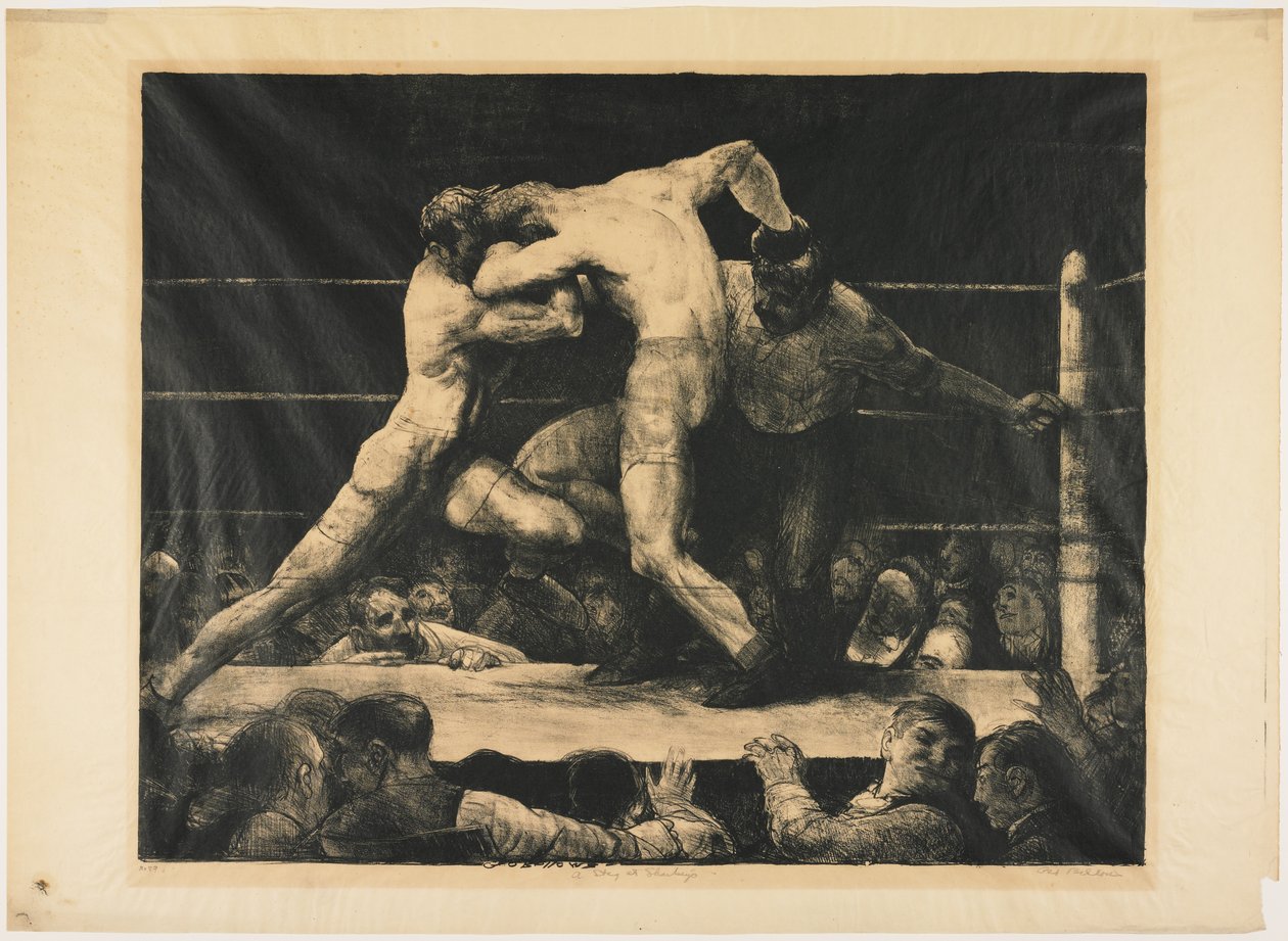 Jeleń u Sharkeya, 1917 autorstwa George Wesley Bellows