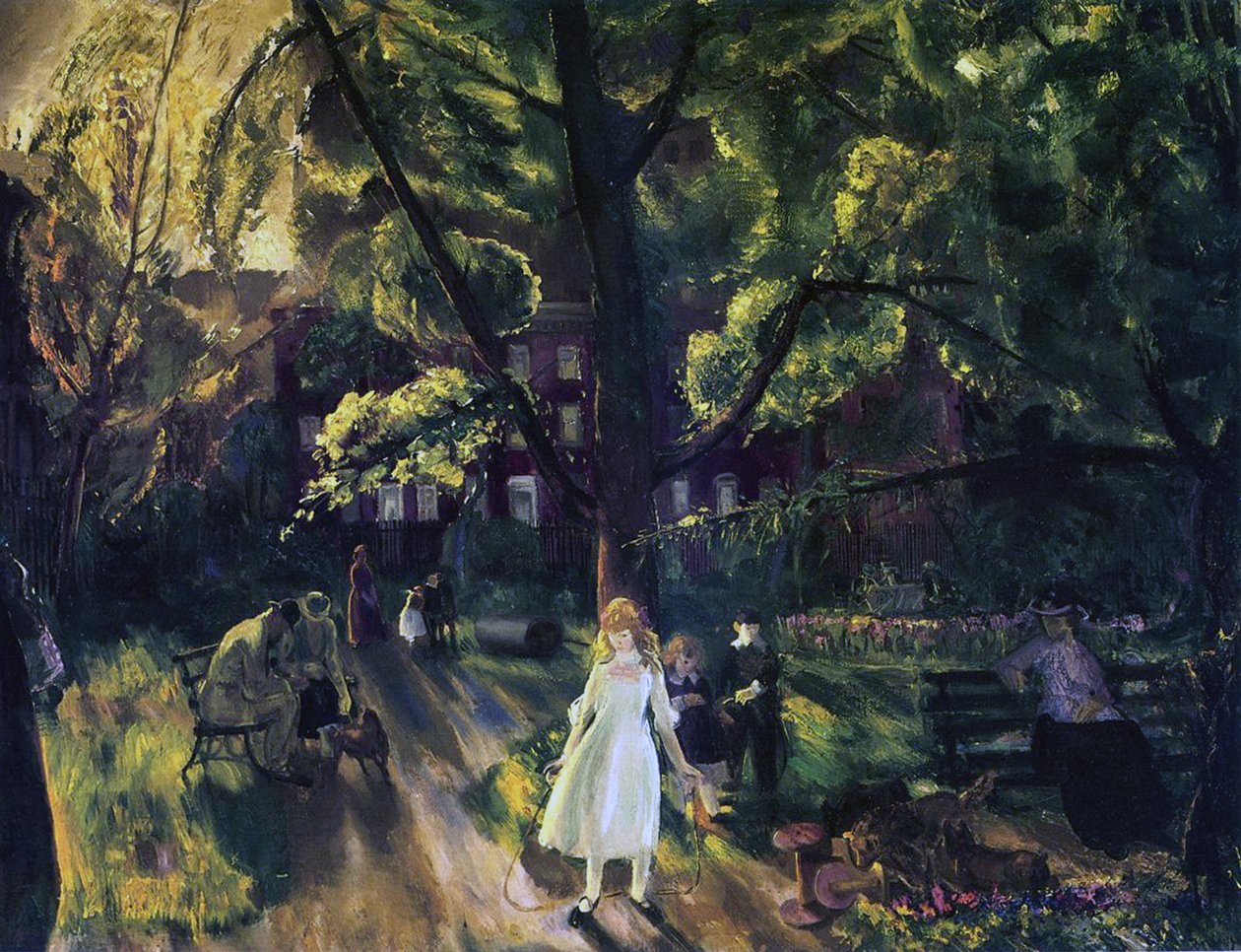 Park Gramercy autorstwa George Wesley Bellows
