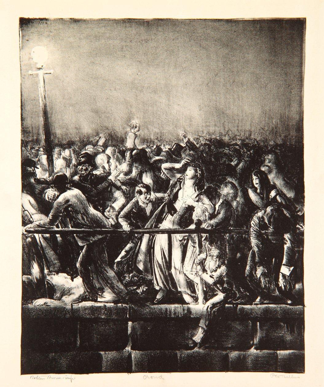Tłum, 1923 autorstwa George Wesley Bellows
