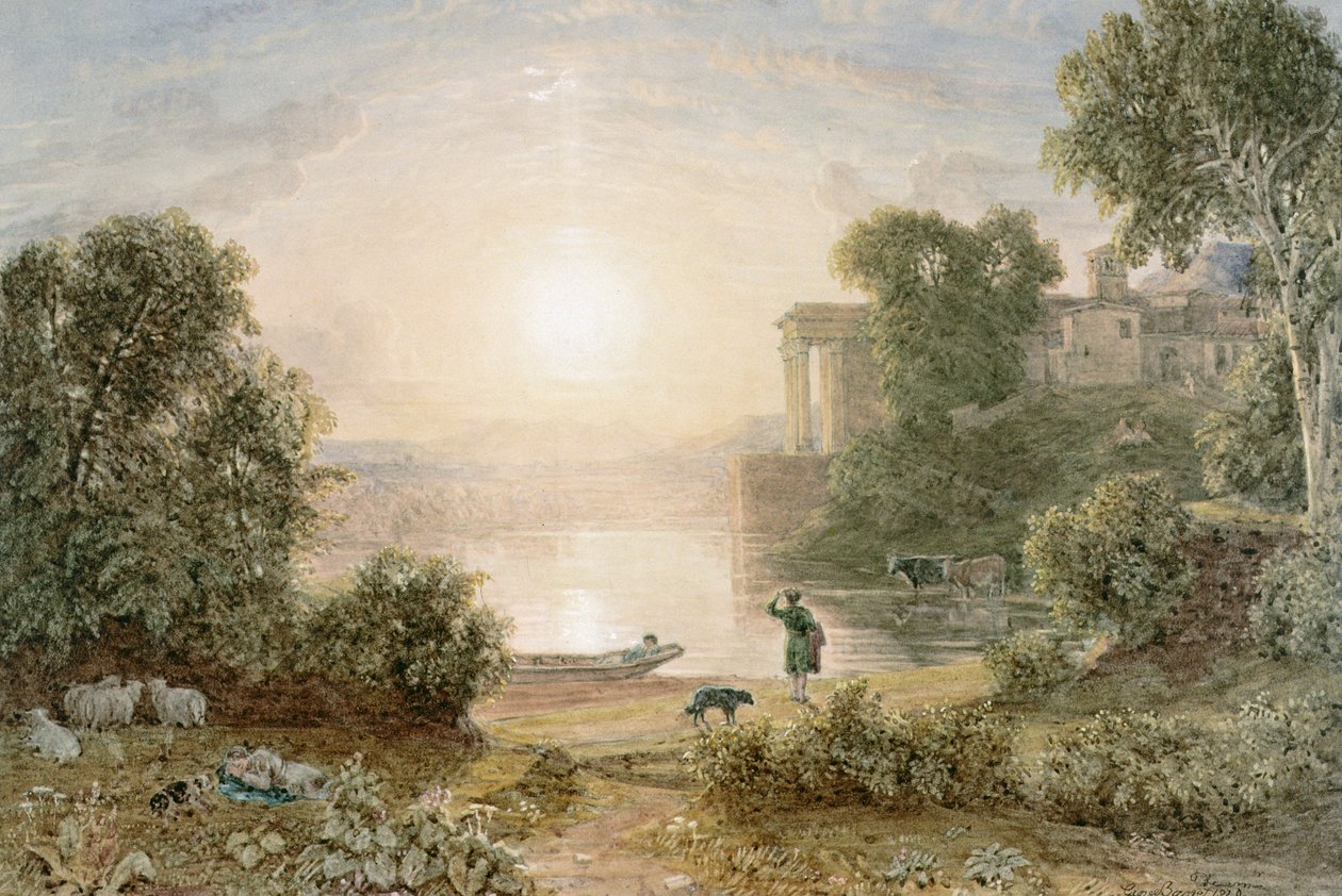 Сонгодог ландшафтполи autorstwa George the Younger Barret
