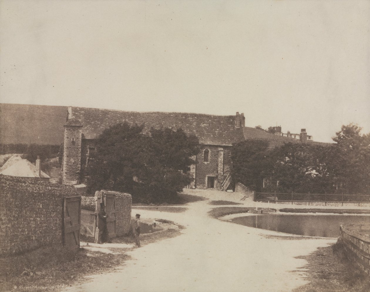 Klasztor, Lyminge, 1853. autorstwa George B. Shepherd