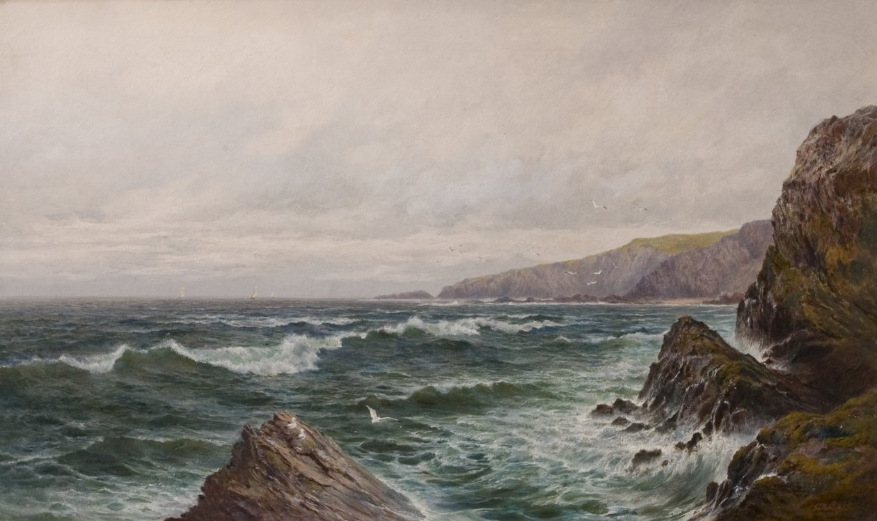Pejzaż morski, koniec XIX-XX w. autorstwa George Barker