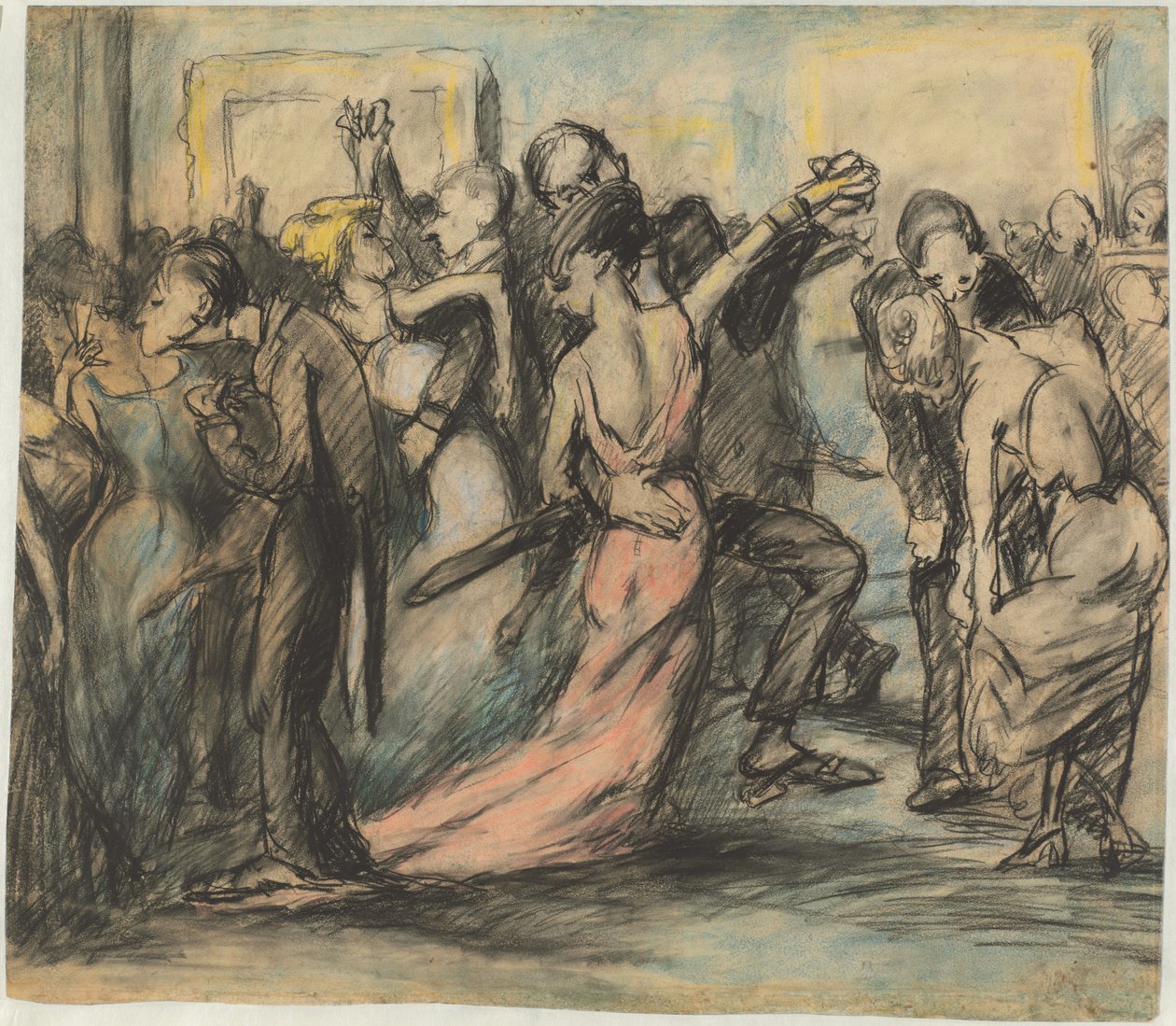 Bal towarzyski [verso] autorstwa George Bellows
