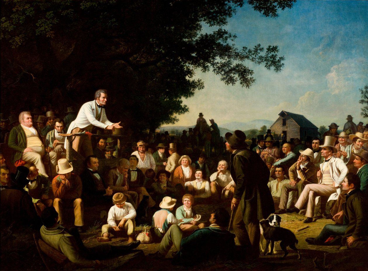 Stump Speaking autorstwa George Caleb Bingham