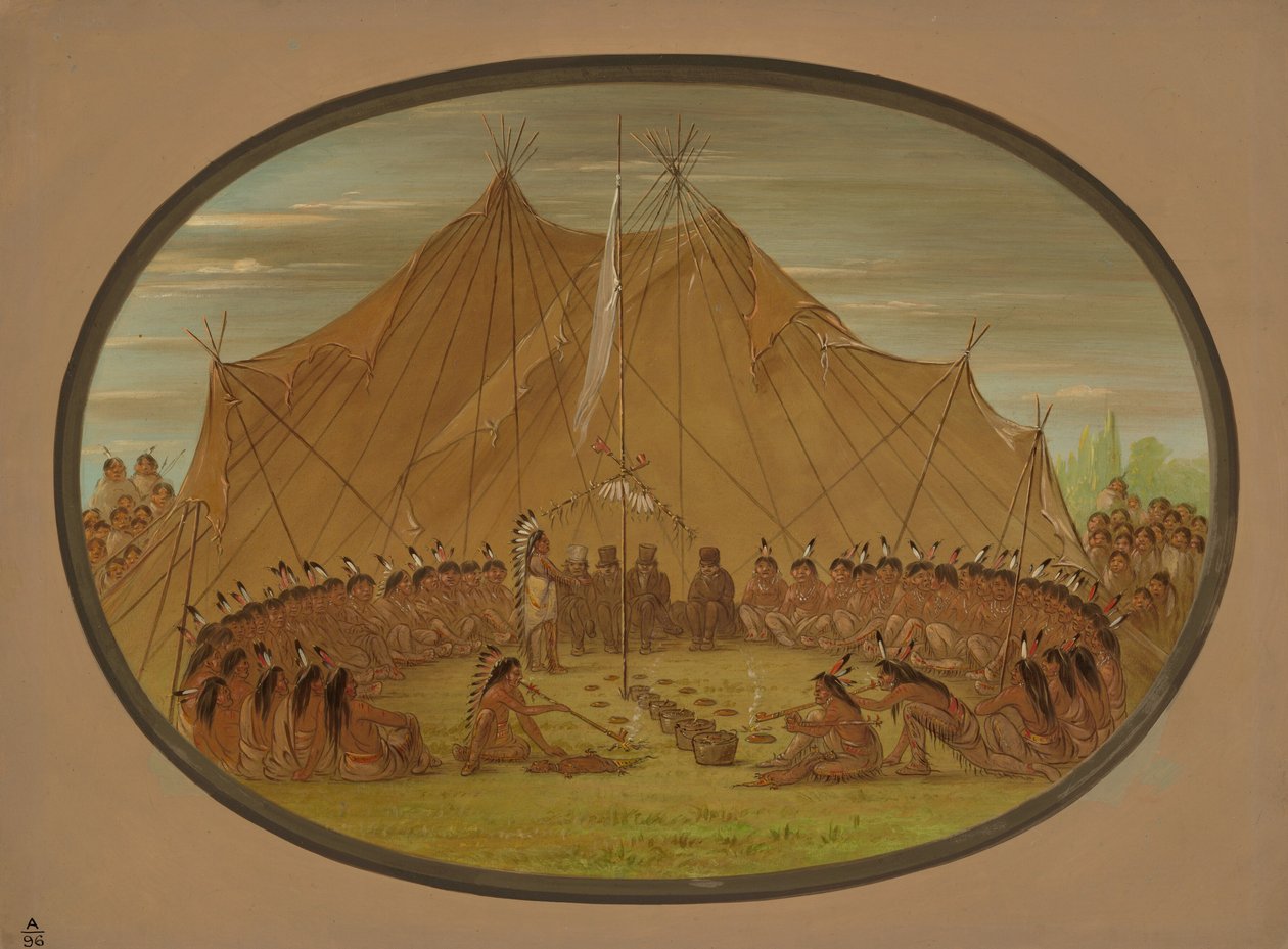 Psie Święto - Sioux, 18611869. autorstwa George Catlin