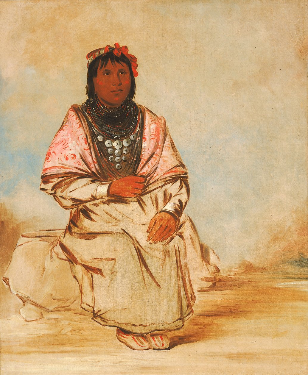 Kobieta Seminole, 1838. autorstwa George Catlin