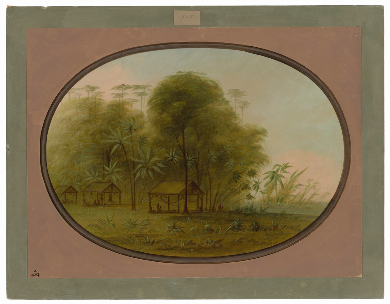 Wioska Arowak autorstwa George Catlin