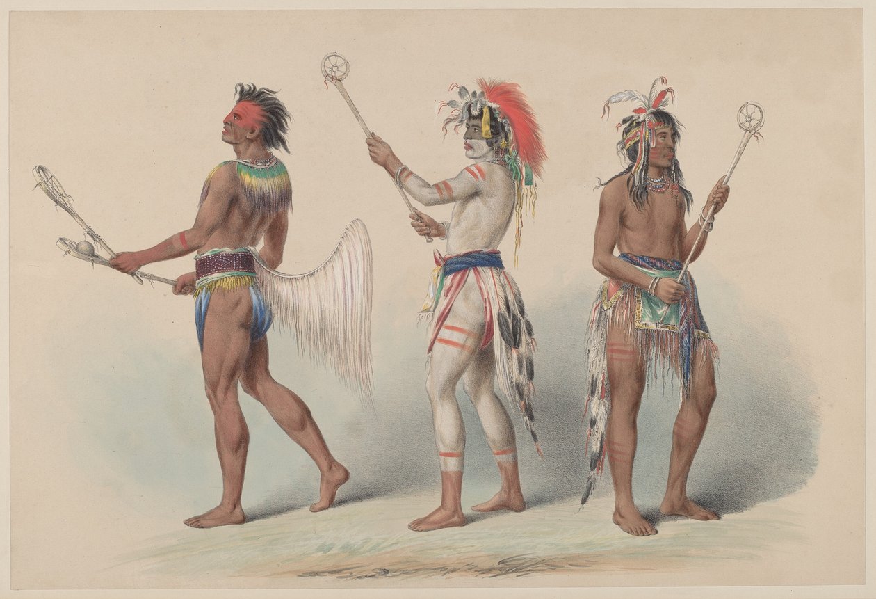 Piłkarze autorstwa George Catlin