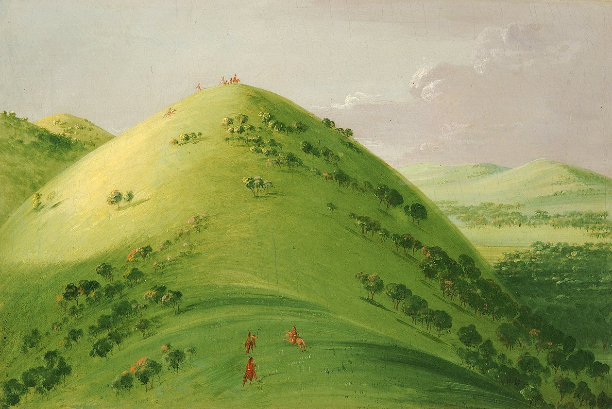 Piękne Prairie Bluffs, górne Missisipi autorstwa George Catlin