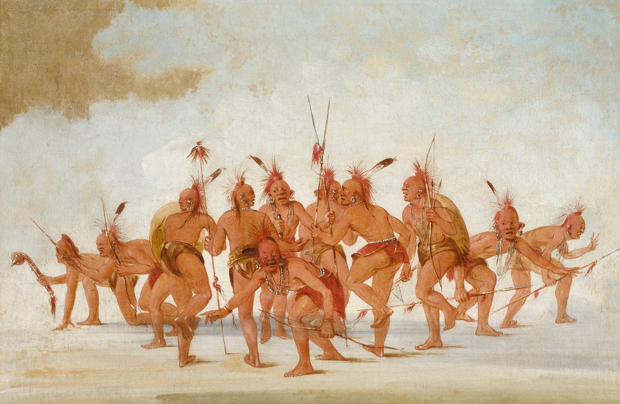 Discovery Dance, Sac i Fox autorstwa George Catlin