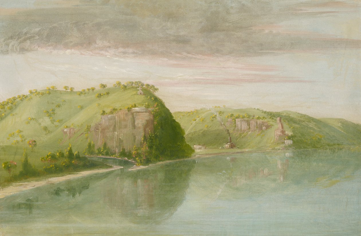 Grób Dubuque, Upper Mississippi, 1835-1836. autorstwa George Catlin