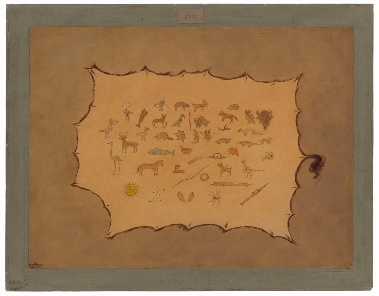 Faksymile szaty Ojibbeway autorstwa George Catlin