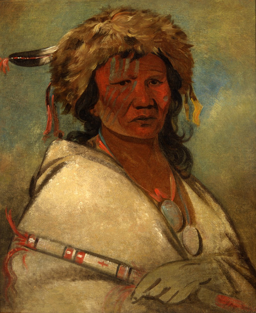 Wielki Bohater, wódz, 1845. autorstwa George Catlin