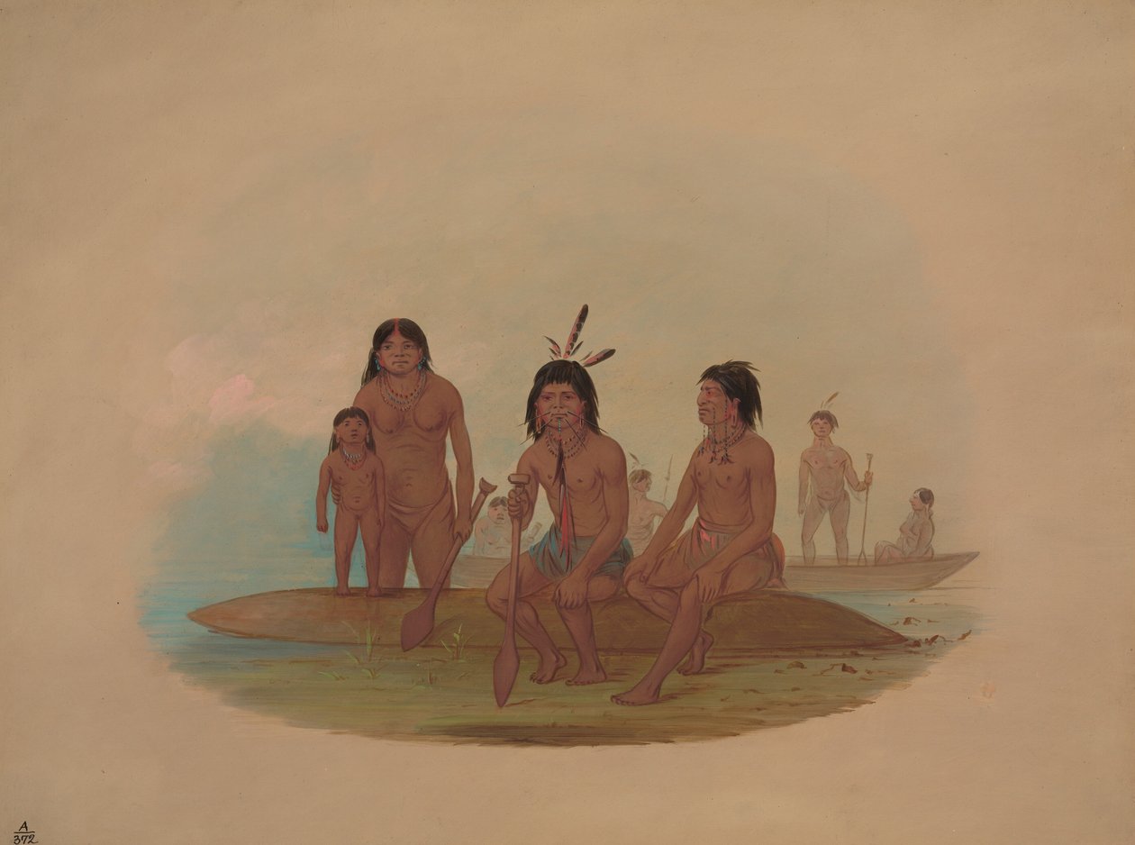 Indianie Marahua, 18541869. autorstwa George Catlin