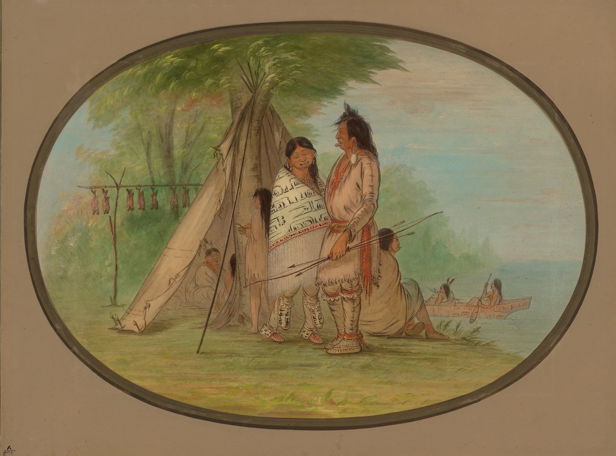 Indianie Nayas, 186 [2]. autorstwa George Catlin