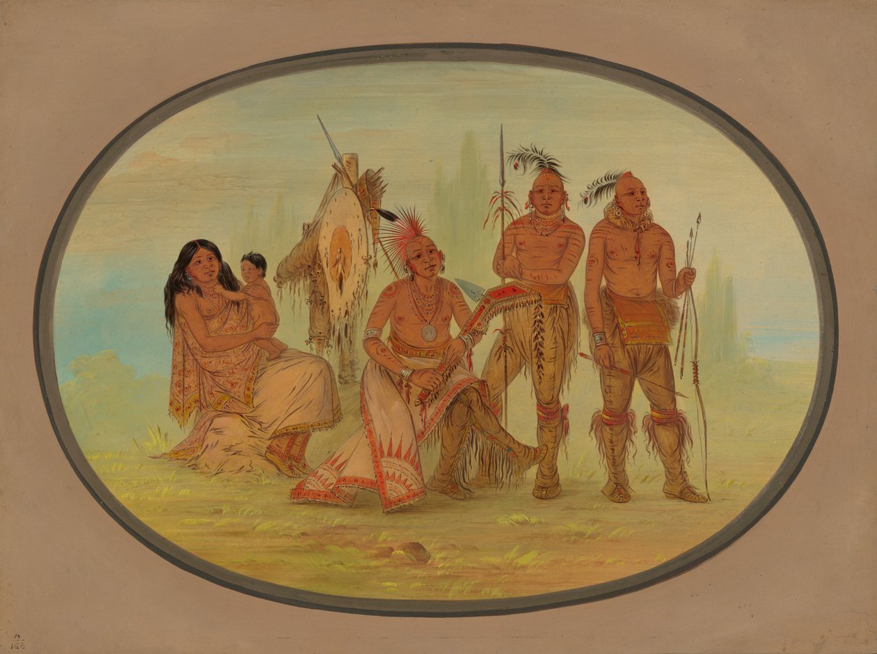 Indianie Osagów, 18611869. autorstwa George Catlin